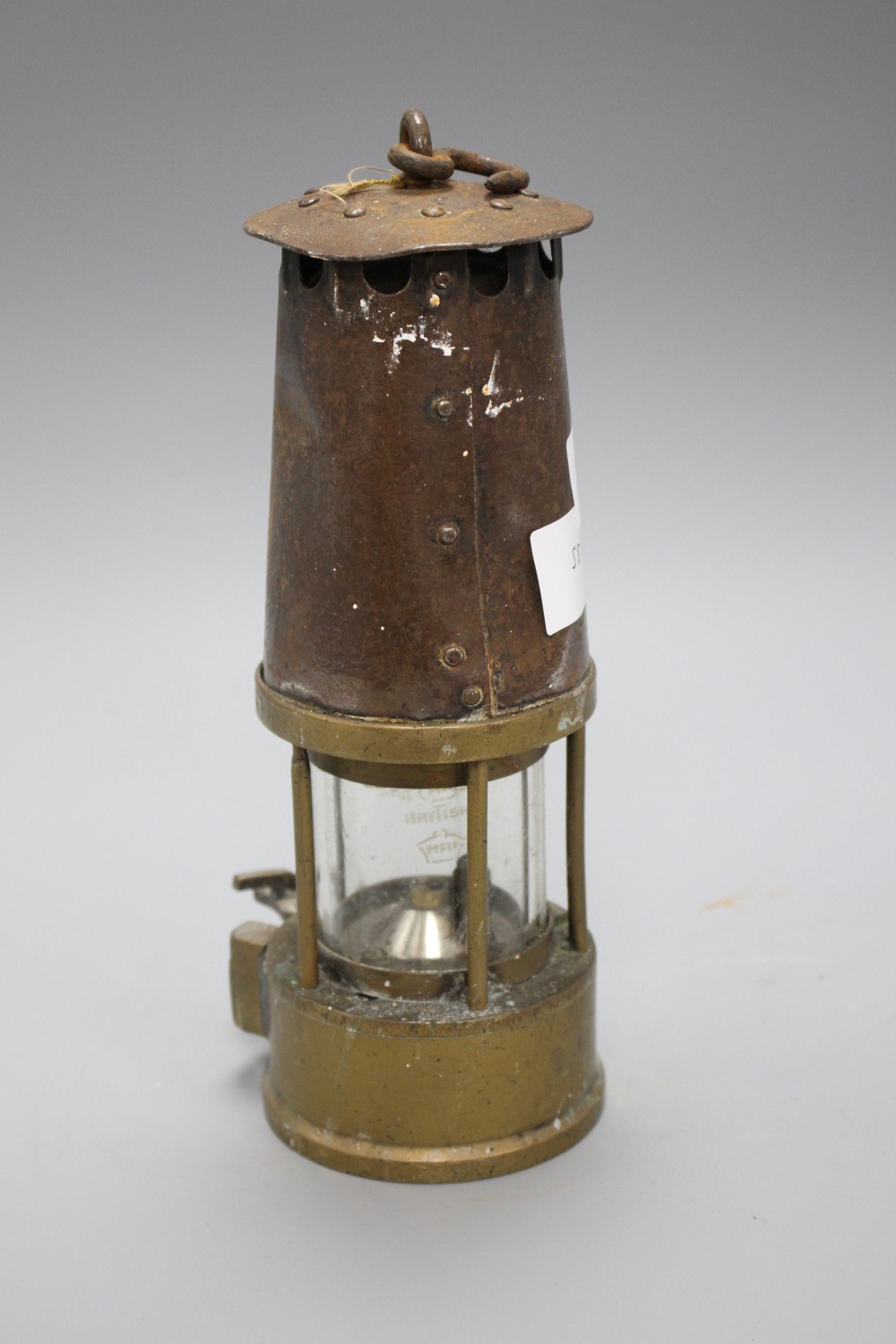 The Protector Lamp and Lighting Co Limited miners lamp, type S-L number 02926?, height 24.5cm